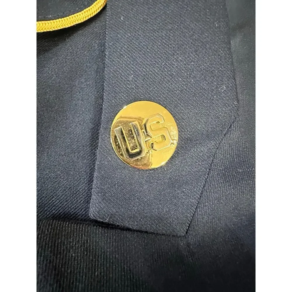 United States Army Service Uniform Dress Blue 450 ASU Jacket Coat Poly Wool 37RC